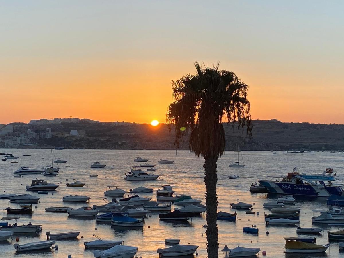 Bugibba Sunrise View Modern Apartment 圣保罗湾城 外观 照片